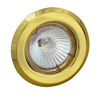 HALOLITE Mains Fixed Downlight Brass