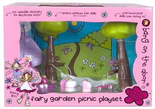 Halsall Bang on the Door Fairy Garden Picnic Playset