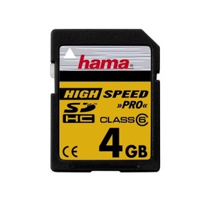 Hama 4GB SDHC Memory Card - Class 6