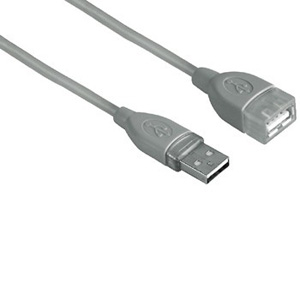 hama Multimedia Cable - USB-A Male to USB-A Female High Speed USB 2.0 Cable 3m - Ref. 86468