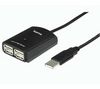 USB 2.0 Hub 1:4 Compact- Black