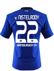 Hamburg SV Adidas 2010-11 Hamburg Adidas Away Shirt (V.Nistelrooy