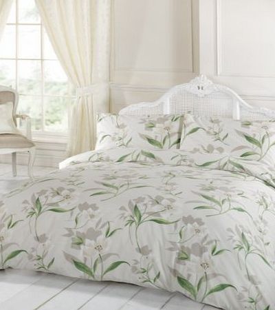 Lily Natural Double Duvet Cover Set (Including Two Pillowcases)