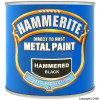 Hammerite Hammered Finish Black Paint 250ml