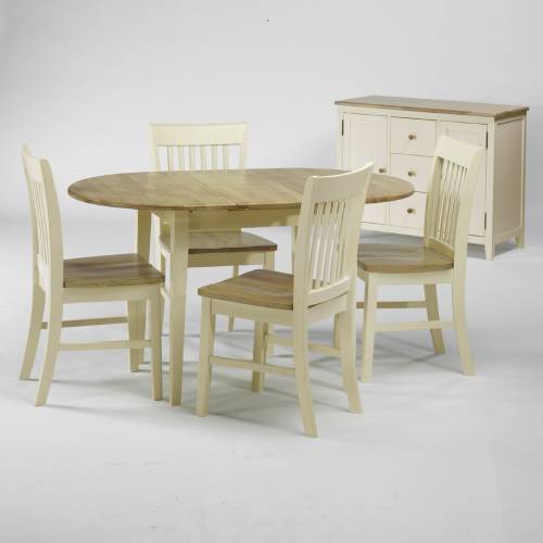 Hampshire Painted Bedroom and Dining Furniture Hampshire Ivory Dining Set (x4 Chairs