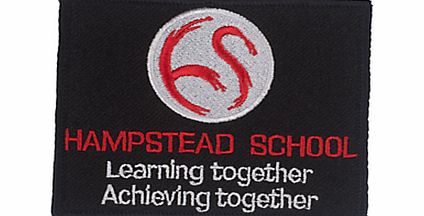 Hampstead School Unisex Badge, Black Multi