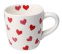 Hand Painted Hearts Mug