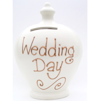 Terracotta Wedding Money Pot