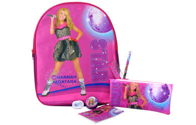 Hannah Montana Backpack Stationery Set