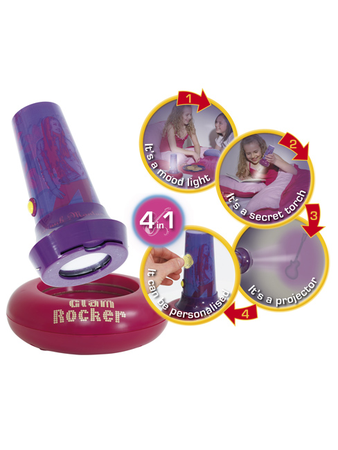 Hannah Montana Go Glow Torch Night Light and Projector