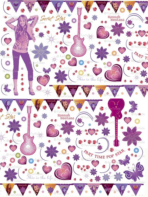 Hannah Montana Makeover Kit - Giant Wall Stickers
