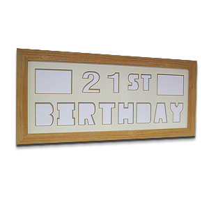 Happy 21st Birthday Create a Pix Mount Photo Frame