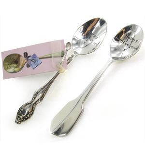 Anniversary Silver Plated Antique Teaspoon