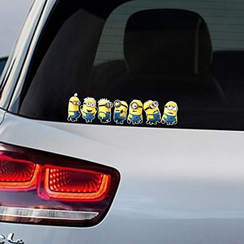 Happy Bargains Ltd Despicable ME 2 Minion Gang Full Colour Vinyl Decal Window Sticker Car Bumper Present Gift Gifts - F