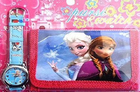 Happy Bargains Ltd Frozen Childrens Watch Wallet Set For Kids Children Boys Girls Great Christmas Gift Gifts Present - 