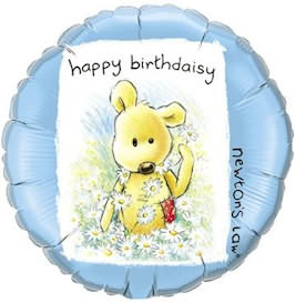 Happy Birthday Daisies 18 Foil Balloon In a Box