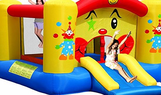 Happy Hop Clown Bouncy Castle and Slide