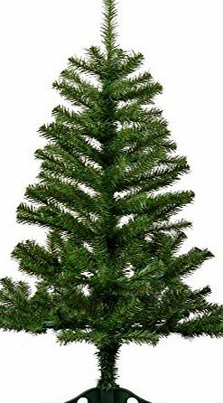Harbour Housewares 4ft (120cm) Artificial Pine Christmas Tree With Stand