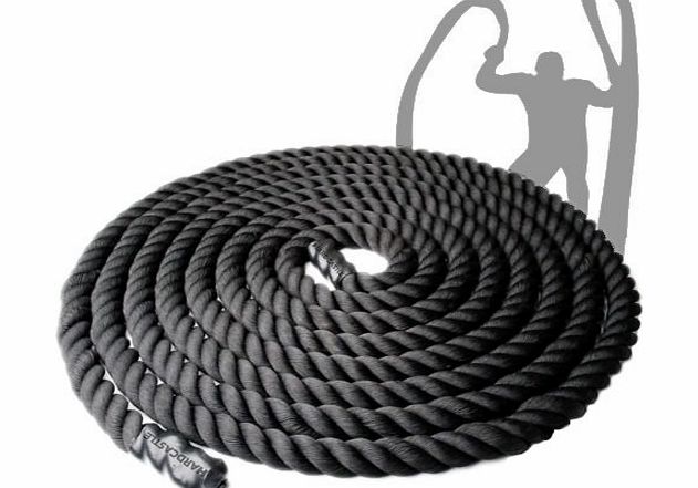 Hardcastle Single Battle Rope - 2 Sizes - 10m or 15m