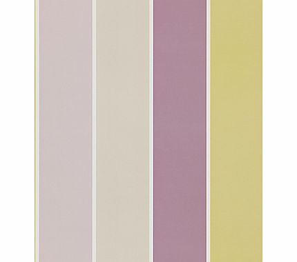Harlequin Camille Wallpaper, Aubergine / Lime,
