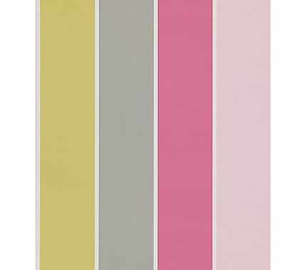 Harlequin Camille Wallpaper, Slate / Fuchsia,