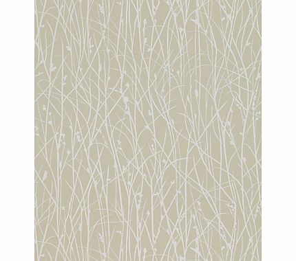 Harlequin Grasses Wallpaper, Natural / White,
