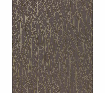 Harlequin Grasses Wallpaper, Zinc / Pewter, 110156