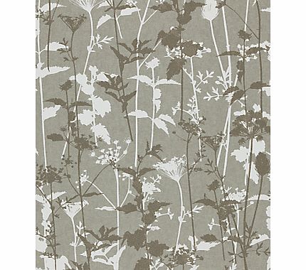 Harlequin Nettles Wallpaper, Slate / Silver,