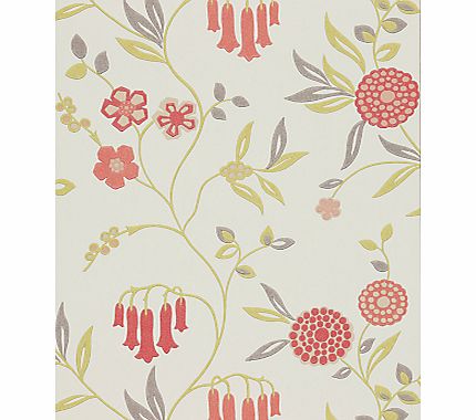 Harlequin Ophelia Wallpaper, Coral, 110145