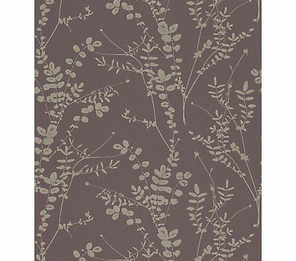 Harlequin Salvia Wallpaper, Aubergine, 110157