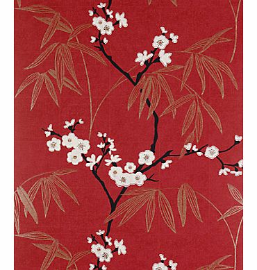 Wallpaper, Radiance 75783, Red / Neutral