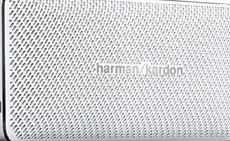 Harman Kardon Harman/Kardon Esquire Mini Slimline Portable Rechargeable Wireless Bluetooth Speaker System with Built-In Conference Microphone - White
