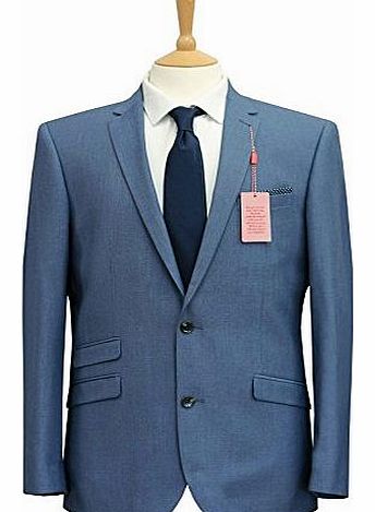 Mens 6th sense blue 2 button fashion suit 38L