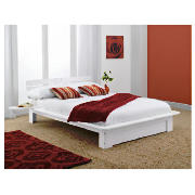 Hartford King Bed, Solid Pine White And