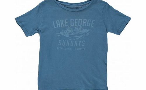 Lake George T-shirt Marled blue `2 years,4
