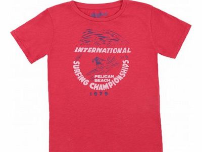 Pray for Waves T-shirt Red `4 years