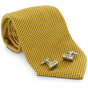 Harvey Makin Gold Tie and Cufflink Gift Set