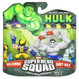 Hasbro Marvel Hulk Super Hero Squad Wolverine and Grey Hulk
