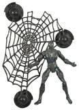 Spider-Man 3 Spider-Man (Black) with Wall Hanging Web Action Figure