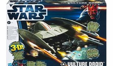 Star Wars 2012 Vehicle - Vulture Droid With 3D Glasses