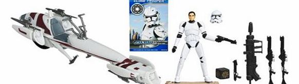 Star Wars Class I - BARC SPEEDER Vehicle + CLONE TROOPER Action Figure 37745 3610480029216 (Heroes) by HASBRO