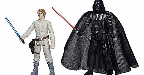 Hasbro Star Wars Mission Series Action Figures Wave 4 - Luke Skywalker amp; Darth Vader