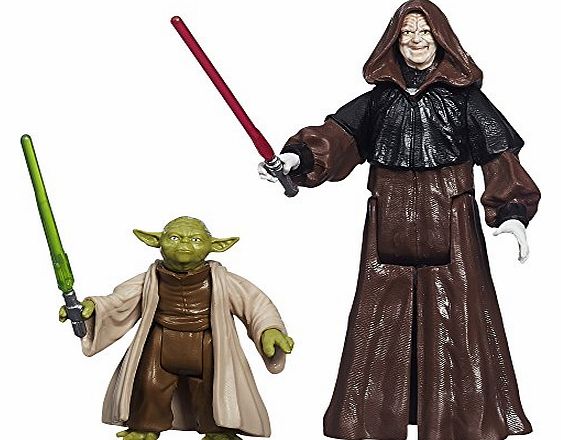 Hasbro Star Wars Mission Series Action Figures Wave 4 - Yoda amp; Darth Sidious