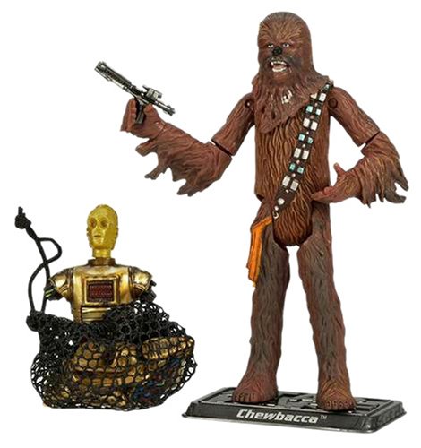 Star Wars Saga Collection #054 Chewbacca with Electronic C3PO Action Figure