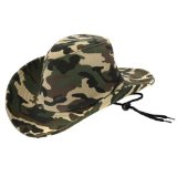 HATS New Summer Adults Cowboy Hat Camo Camouflage O/S