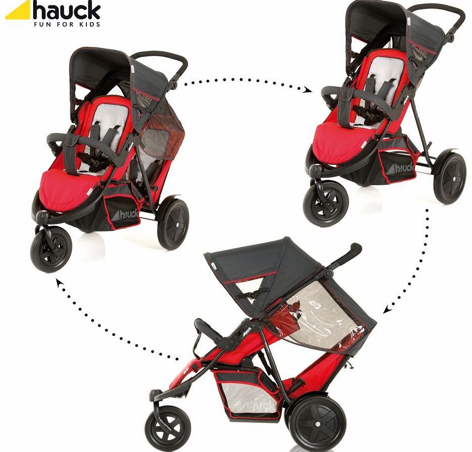 Freerider Twin Pushchair Red 2014