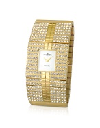 Haurex Honey - Swarovski Crystal Gold Plated Dress Watch
