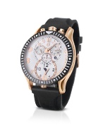 Raptor Gold Plated Rubber Strap Dual-time Chrono Watch