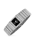 Haurex Trendy Women` Swarovski Crystal Link Bracelet Watch
