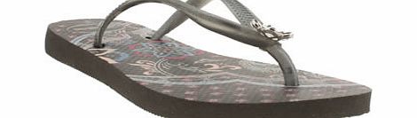 Havaianas womens havaianas grey slim thematic sandals